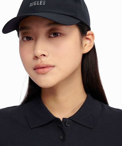 AIGLE(エーグル)の「UVカット 速乾 クールマックス 半袖ピケポロシャツ(ポロシャツ・レディース・ブラック/ホワイト/ライトパープル・L/M/S/XS)」の12枚目の写真