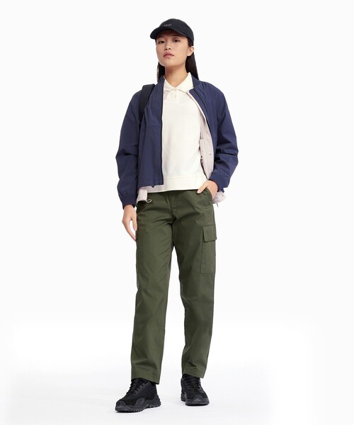 AIGLE(エーグル)の「UVカット 速乾 クールマックス 半袖ピケポロシャツ(ポロシャツ・レディース・ブラック/ホワイト/ライトパープル・L/M/S/XS)」の16枚目の写真