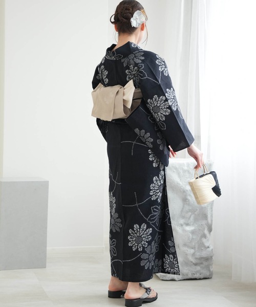 セール】手染め注染浴衣3点セット utatane×注染工房 赤坂紬