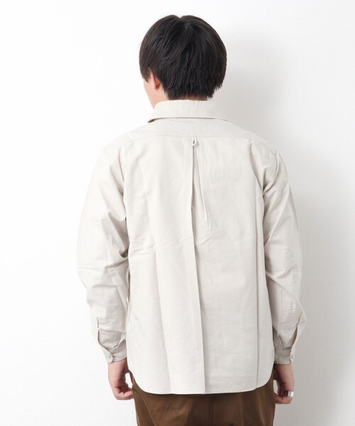 DANTON（ダントン）の「【DANTON/ダントン】ROUND COLLAR P.O SHIRT LS 25SS（シャツ/ブラウス・メンズ・ホワイト/キナリ/ブルー・40/42/44/38）」の16枚目の写真