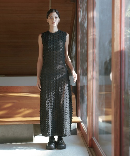 teloplan taki knit dress black 黒　ワンピース TELOPLAN（テーロプラン）の「Taki Knit Dress（ワンピース