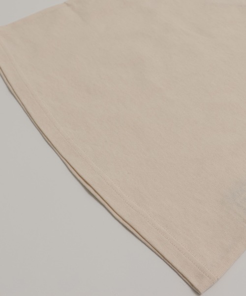 chil2（チルツー）の「綿100％ 無地 フリルTシャツ（Tシャツ/カットソー・キッズ・オートミール/ミント/ネイビー/ラベンダー/ホワイト/ライトグリーン/ブラック/サックスブルー/スモークピンク/クリーム・80ｃｍ/90cm/100cm/110cm/120cm/130cm/140cm/150cm/160cm）」の21枚目の写真