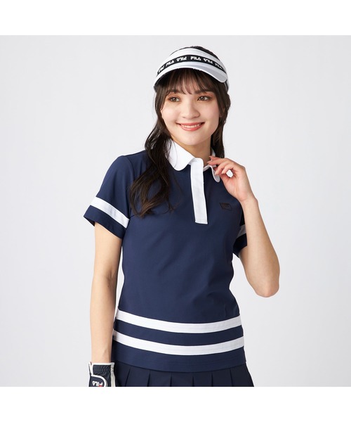FILA GOLF гольф-куртка Brand Logo UV-catch, быстросохнущая, полурукав