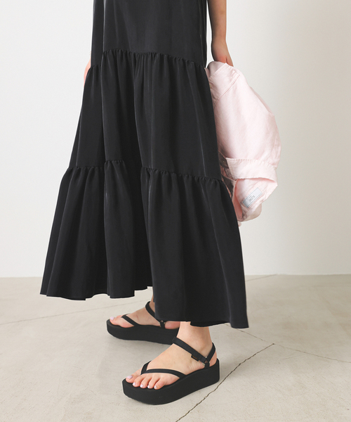 SLOBE IENA（スローブイエナ）の「フィブリルティアードワンピース