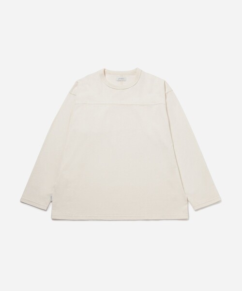 サタデーズニューヨークシティ　 ホワイト長袖ティーシャツ L セール】Varsity LS Tee（Tシャツ/カットソー）｜Saturdays NYC