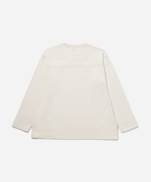 サタデーズニューヨークシティ　 ホワイト長袖ティーシャツ L セール】Varsity LS Tee（Tシャツ/カットソー）｜Saturdays NYC
