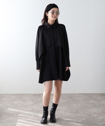 asymmetry fly yoke shirt / アシンメトリーフライヨークシャツ