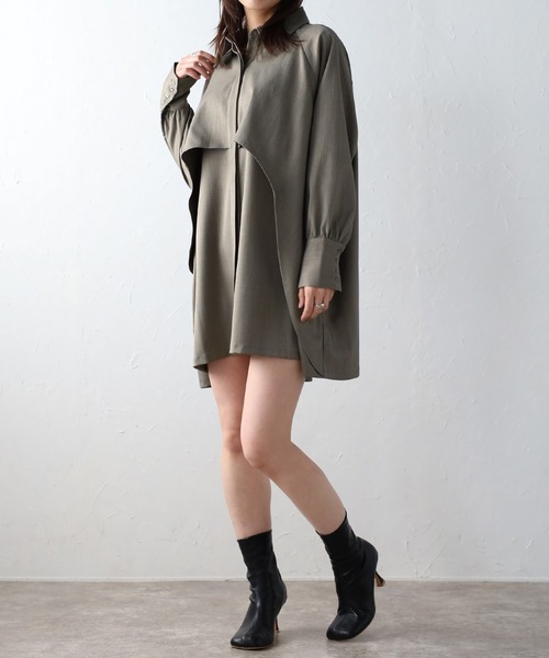 【オマケ付き】AYH ASYMMETRY SHIRTS/アシンメトリーシャツ asymmetry fly yoke shirt / アシンメトリーフライヨークシャツ