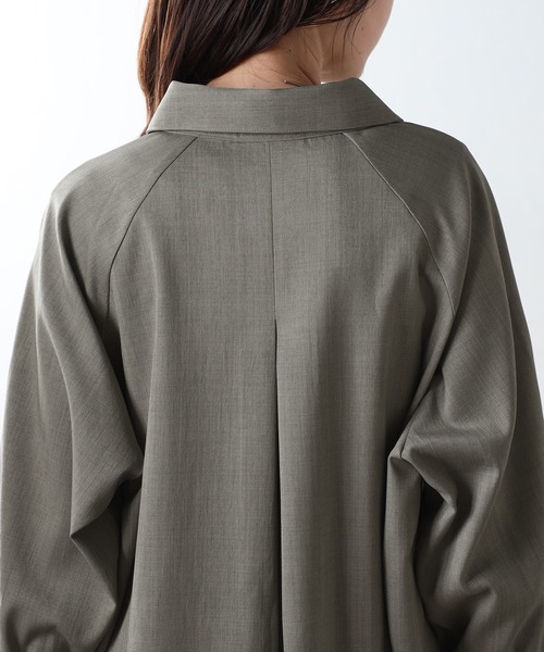 asymmetry fly yoke shirt / アシンメトリーフライヨークシャツ