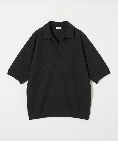 BEAUTY&YOUTHUNITEDARROWS ソリッドコットンポロスウェット コットン裏毛 ショートポロスウェット プルオーバー