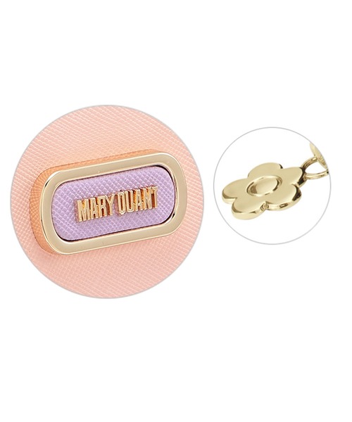 MARY QUANT* カラースキームフレームメタル ラウンドポーチ セール】カラースキームフレームメタル ラウンドポーチ（ポーチ