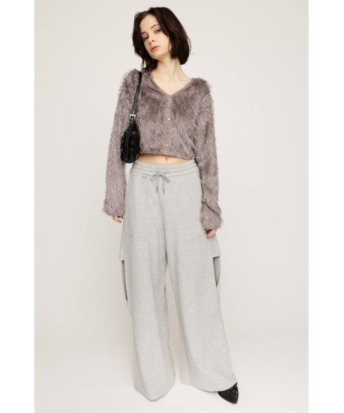 SLY（スライ）の「CUT SHAGGY CD カット シャギー カーディガン 秋服 春服（カーディガン/ボレロ・レディース・グレー/アイボリー・FREE）」の16枚目の写真