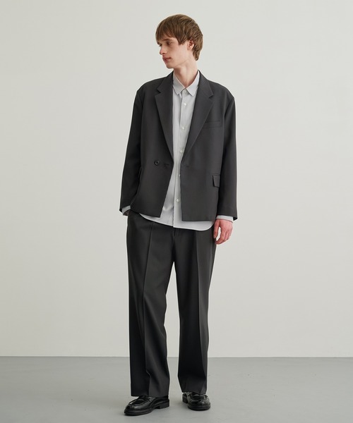 PUBLIC TOKYO（パブリックトウキョウ）の「〈セットアップ対応〉GRトロピカルリラックスジャケット（セットアップ・メンズ・ブラック/ライトブラウン/ダークグレー・1/2）」の7枚目の写真