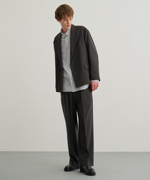 PUBLIC TOKYO（パブリックトウキョウ）の「〈セットアップ対応〉GRトロピカルリラックスジャケット（セットアップ・メンズ・ブラック/ライトブラウン/ダークグレー・1/2）」の8枚目の写真