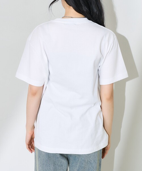 FREAK'S STORE(フリークスストア)の「Girls photo Beach フォトTシャツ/ガールズ ビーチ フォトTシャツ(Tシャツ/カットソー・レディース・オフホワイト/サックスブルー・フリ-)」の4枚目の写真