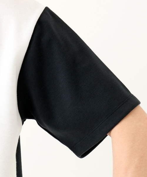MK MICHEL KLEIN HOMME (エムケーミッシェルクランオム)の「【接触冷感】ブロック切替Tシャツ(Tシャツ/カットソー・メンズ・ホワイト/ネイビー・46/48)」の7枚目の写真