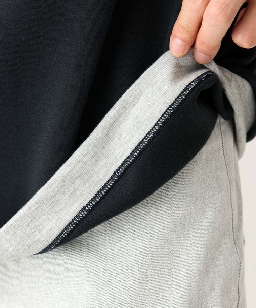 MK MICHEL KLEIN HOMME (エムケーミッシェルクランオム)の「【接触冷感】ブロック切替Tシャツ(Tシャツ/カットソー・メンズ・ホワイト/ネイビー・46/48)」の10枚目の写真