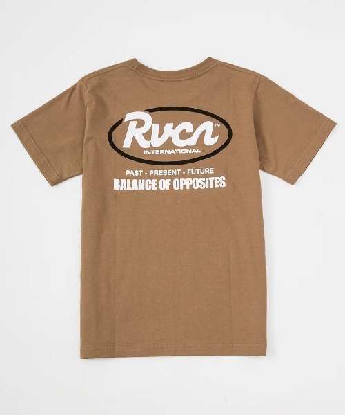 RVCA(ルーカ)の「RVCA キッズ RANCH SCRIPT SS Tシャツ 【2025年春夏モデル】/ルーカロゴバックプリント半袖Tシャツ(Tシャツ/カットソー・キッズ・ブラック/レッド系その他/キャメル/ホワイト・160/150/140/130)」の3枚目の写真