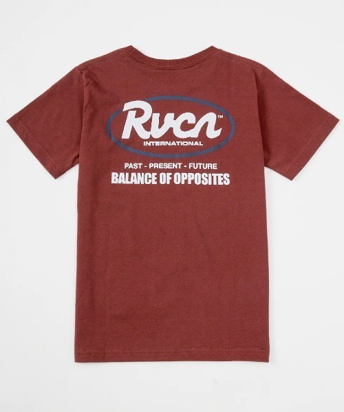 RVCA(ルーカ)の「RVCA キッズ RANCH SCRIPT SS Tシャツ 【2025年春夏モデル】/ルーカロゴバックプリント半袖Tシャツ(Tシャツ/カットソー・キッズ・ブラック/レッド系その他/キャメル/ホワイト・160/150/140/130)」の4枚目の写真