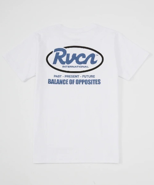 RVCA(ルーカ)の「RVCA キッズ RANCH SCRIPT SS Tシャツ 【2025年春夏モデル】/ルーカロゴバックプリント半袖Tシャツ(Tシャツ/カットソー・キッズ・ブラック/レッド系その他/キャメル/ホワイト・160/150/140/130)」の2枚目の写真