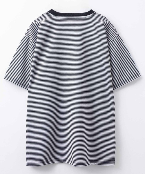 NAVY(ネイビー)の「NAVY クルーボーダーTシャツ(Tシャツ/カットソー・メンズ・ブラック×グレー/ホワイト×ブラック・S/M/L/XL/XXL)」の13枚目の写真