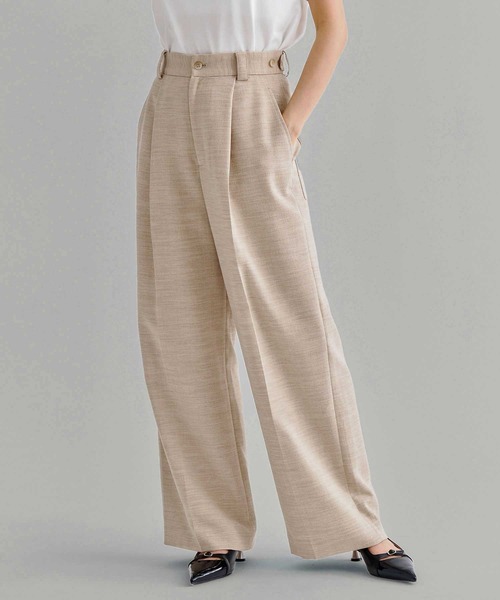 ZOZOTOWN限定》【Louren/ローレン】medium width pants/リネンライク