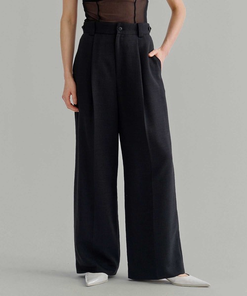 ZOZOTOWN限定》【Louren/ローレン】medium width pants/リネン