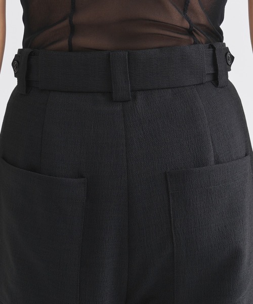 louren（ローレン ）の「《ZOZOTOWN限定》【Louren/ローレン】medium width pants/リネンライクセミワイドパンツ（その他パンツ・レディース・ベージュ/ブラック・MEDIUM/SMALL）」の11枚目の写真