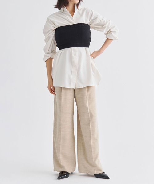 ZOZOTOWN限定》【Louren/ローレン】medium width pants/リネン