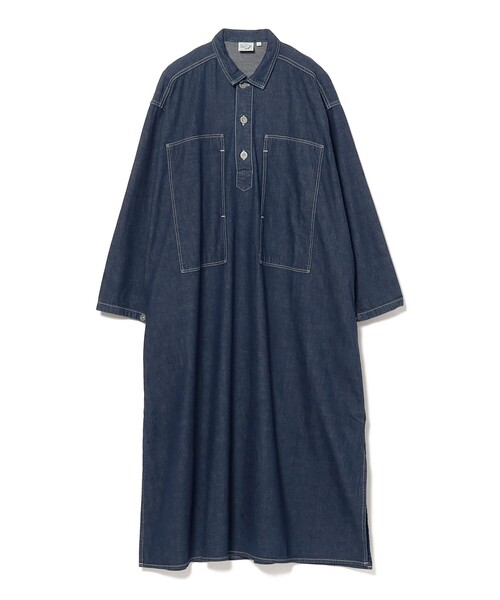 orSlow(オアスロウ)の「orSlow / デニム プルオーバー ドレス(ワンピース・レディース・インディゴブルー・1)」の2枚目の写真