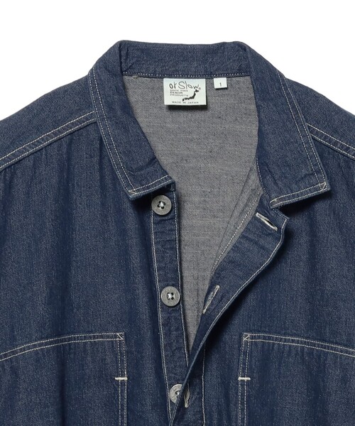 orSlow(オアスロウ)の「orSlow / デニム プルオーバー ドレス(ワンピース・レディース・インディゴブルー・1)」の3枚目の写真