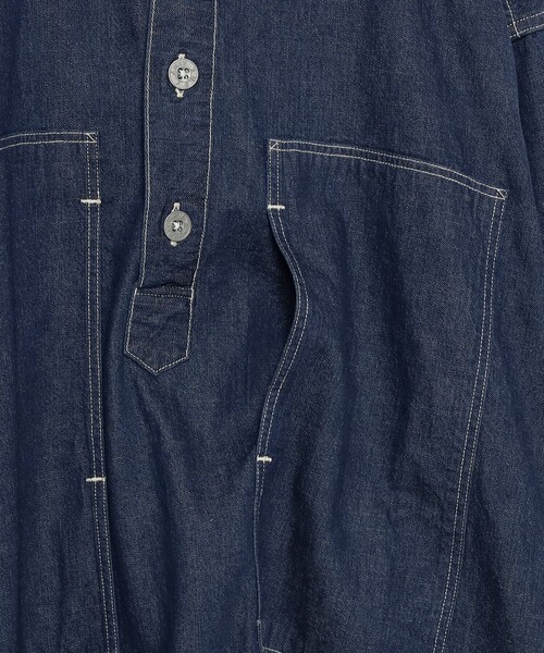 orSlow(オアスロウ)の「orSlow / デニム プルオーバー ドレス(ワンピース・レディース・インディゴブルー・1)」の4枚目の写真