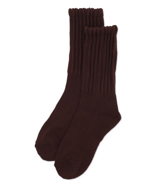 WEGO(ウィゴー)の「WEGO/サポート付きボリューム無地リブソックス(ソックス/靴下・レディース・ブルー/レッド/ブラウン/ブラック/ホワイト/ダークグレー/ワイン・23-25cm)」の20枚目の写真
