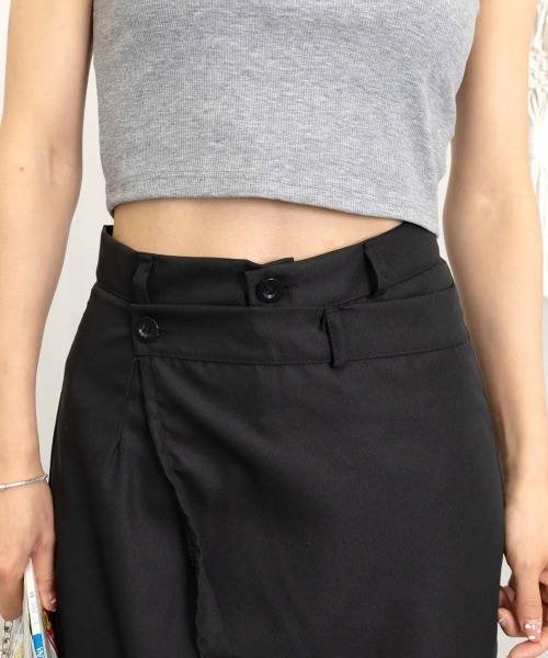 Miniministore(ミニミニストア)の「ウエストラップスラックスパンツレディース(スラックス・レディース・ブラック/グレー・L/M/S)」の10枚目の写真