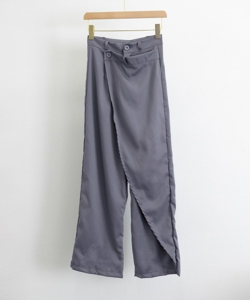 Miniministore(ミニミニストア)の「ウエストラップスラックスパンツレディース(スラックス・レディース・ブラック/グレー・L/M/S)」の22枚目の写真
