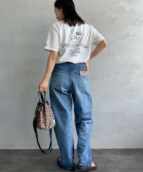 The Endless Summer（エンドレスサマー）の「[THE ENDLESS SUMMER/エンドレスサマー] 別注 手書き風ロゴ BUHIバックプリント Tシャツ（Tシャツ/カットソー・レディース・ホワイト/ネイビー/ブラック/グレー・M/L/XL）」の5枚目の写真