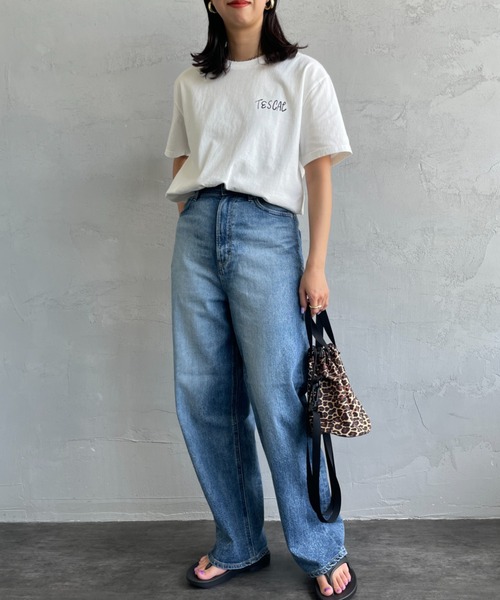 The Endless Summer（エンドレスサマー）の「[THE ENDLESS SUMMER/エンドレスサマー] 別注 手書き風ロゴ BUHIバックプリント Tシャツ（Tシャツ/カットソー・レディース・ホワイト/ネイビー/ブラック/グレー・M/L/XL）」の13枚目の写真