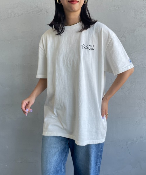 The Endless Summer（エンドレスサマー）の「[THE ENDLESS SUMMER/エンドレスサマー] 別注 手書き風ロゴ BUHIバックプリント Tシャツ（Tシャツ/カットソー・レディース・ホワイト/ネイビー/ブラック/グレー・M/L/XL）」の21枚目の写真