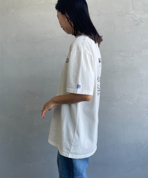 The Endless Summer（エンドレスサマー）の「[THE ENDLESS SUMMER/エンドレスサマー] 別注 手書き風ロゴ BUHIバックプリント Tシャツ（Tシャツ/カットソー・レディース・ホワイト/ネイビー/ブラック/グレー・M/L/XL）」の22枚目の写真