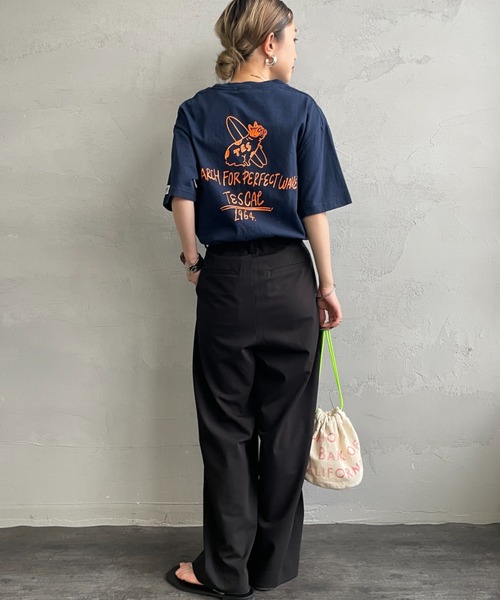 tシャツ 「THE ENDLESS SUMMER/エンドレスサマー」  別注 BUHI ワンポイントロゴプリントTシャツ レディース メンズ The Endless Summer tシャツ 「THE ENDLESS SUMMER/エンドレス