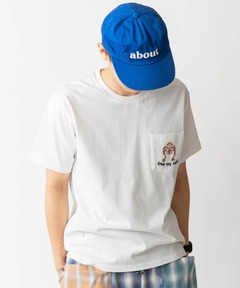 7.4oz love my self刺繍ポケットTee