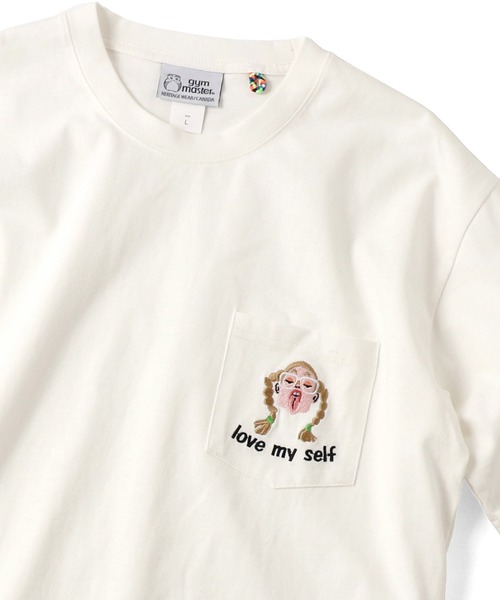 7.4oz love my self刺繍ポケットTee | ジムマスター（gym master