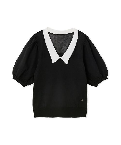 CELFORD（セルフォード）の「襟付きシアーニットプルオーバー（ニット