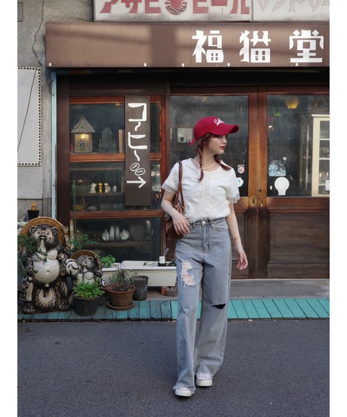 JUMELLE(ジュメロ)の「tulle design Tshirt(Tシャツ/カットソー・レディース・ピンク/ホワイト・FREE)」の7枚目の写真