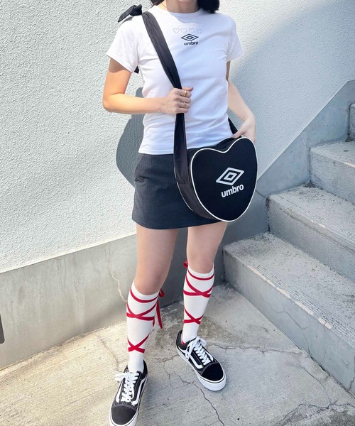 Casselini（キャセリーニ）の「[UMBRO × Casselini] 2WAYハートショルダー（ショルダーバッグ・レディース・アイボリー/ブルー/ブラック・FREE）」の14枚目の写真
