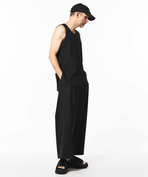 MAISON SPECIAL（メゾンスペシャル）の「《UNISEX》Damaged Waffle Layered Tank Top/ダメージワッフルレイヤードタンクトップ【MAISON SPECIAL/メゾンスペシャル】（タンクトップ・メンズ・ホワイト/チャコールグレー/ブラック・1/2）」の12枚目の写真