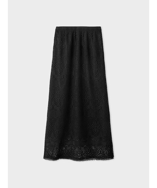 MIESROHE（ミースロエ）の「ﾗｯｾﾙﾚｰｽﾏｷｼｽｶｰﾄ（スカート・レディース・ブラック/ホワイト・FREE）」の6枚目の写真