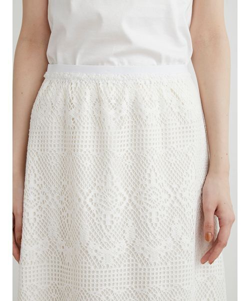 MIESROHE（ミースロエ）の「ﾗｯｾﾙﾚｰｽﾏｷｼｽｶｰﾄ（スカート・レディース・ブラック/ホワイト・FREE）」の10枚目の写真