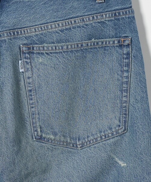 新品タグ付〈CGS.〉オーガニックコットンダメージデニムパンツ　S メンズ CGS.＞ オーガニックコットン ダメージ デニムパンツ（デニム