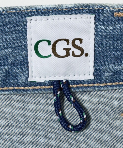 新品タグ付〈CGS.〉オーガニックコットンダメージデニムパンツ　S メンズ CGS.＞ オーガニックコットン ダメージ デニムパンツ（デニム